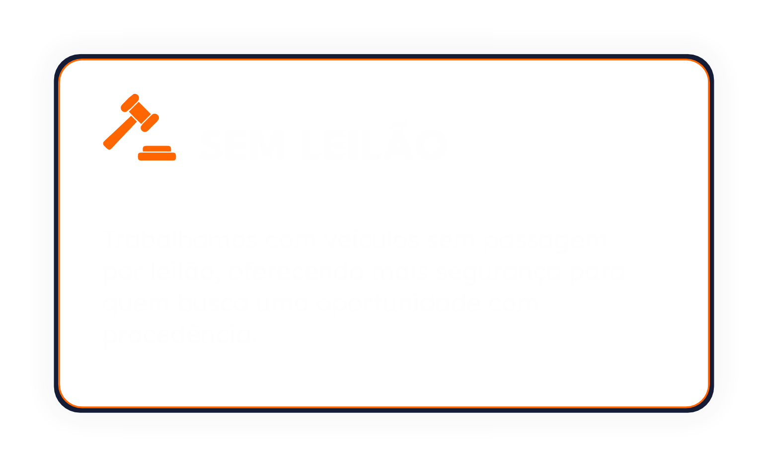 Sem leilão: veículos sem passagem por leilão e com procedência